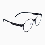 #2.2 Oval Black Glasses Comfort Functional Innovation Metal Quality number 2 number two Asian-fit Low-bridge fit Low-nose fit low nose bridge Low-bridge Screwless Zero-screw#color_black