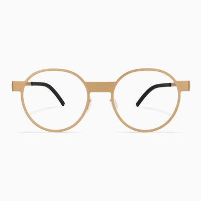 #2.2 Oval Gold Glasses Comfort Functional Innovation Metal Quality number 2 number two Asian-fit Low-bridge fit Low-nose fit low nose bridge Low-bridge Screwless Zero-screw#color_gold