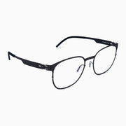 #2.3 Square Black Glasses Comfort Functional Innovation Metal Quality number 2 number two Asian-fit Low-bridge fit Low-nose fit low nose bridge Low-bridge Screwless Zero-screw#color_black