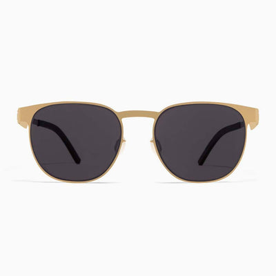 #2.3 Square Gold Sunglasses Comfort Functional Innovation Metal Quality number 2 number two Asian-fit Low-bridge fit Low-nose fit low nose bridge Low-bridge Screwless Zero-screw#color_gold