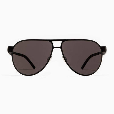 #2.4 Aviator Black Sunglasses Comfort Functional Innovation Metal Quality number 2 number two Asian-fit Low-bridge fit Low-nose fit low nose bridge Low-bridge Screwless Zero-screw#color_black