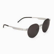 #2.2 Oval Silver Sunglasses Comfort Functional Innovation Metal Quality number 2 number two Asian-fit Low-bridge fit Low-nose fit low nose bridge Low-bridge Screwless Zero-screw#color_silver
