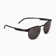 #2.3 Square Black Sunglasses Comfort Functional Innovation Metal Quality number 2 number two Asian-fit Low-bridge fit Low-nose fit low nose bridge Low-bridge Screwless Zero-screw#color_black