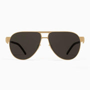 #2.4 Aviator Gold Sunglasses Comfort Functional Innovation Metal Quality number 2 number two Asian-fit Low-bridge fit Low-nose fit low nose bridge Low-bridge Screwless Zero-screw#color_gold